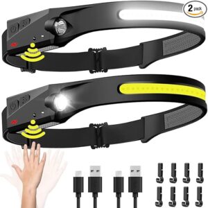 Read more about the article Product Review: Rechargeable 2PCS Headlamp – Wide Beam LED Head Lamp with Motion Sensor for Camping, Hiking, and More